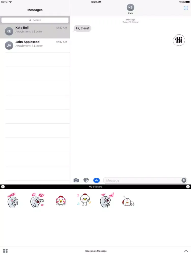 Скриншоты Georgina's Message iPad 